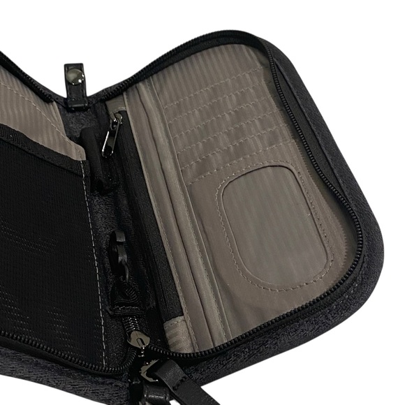 Sherpani 2 Tone Black Gray Small Zip Around Multifunctional Wallet - Like New - Picture 8 of 10